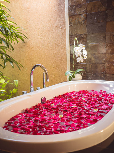 A flower petal bath - The Kunja Villa and Spa Bali